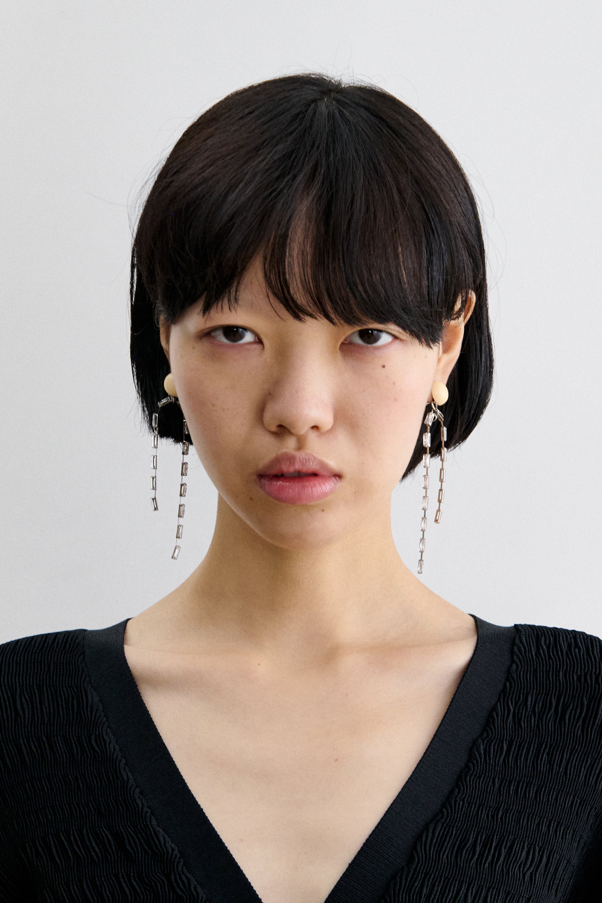 Draped Baguette Earrings-EARRINGS-Rachel Comey