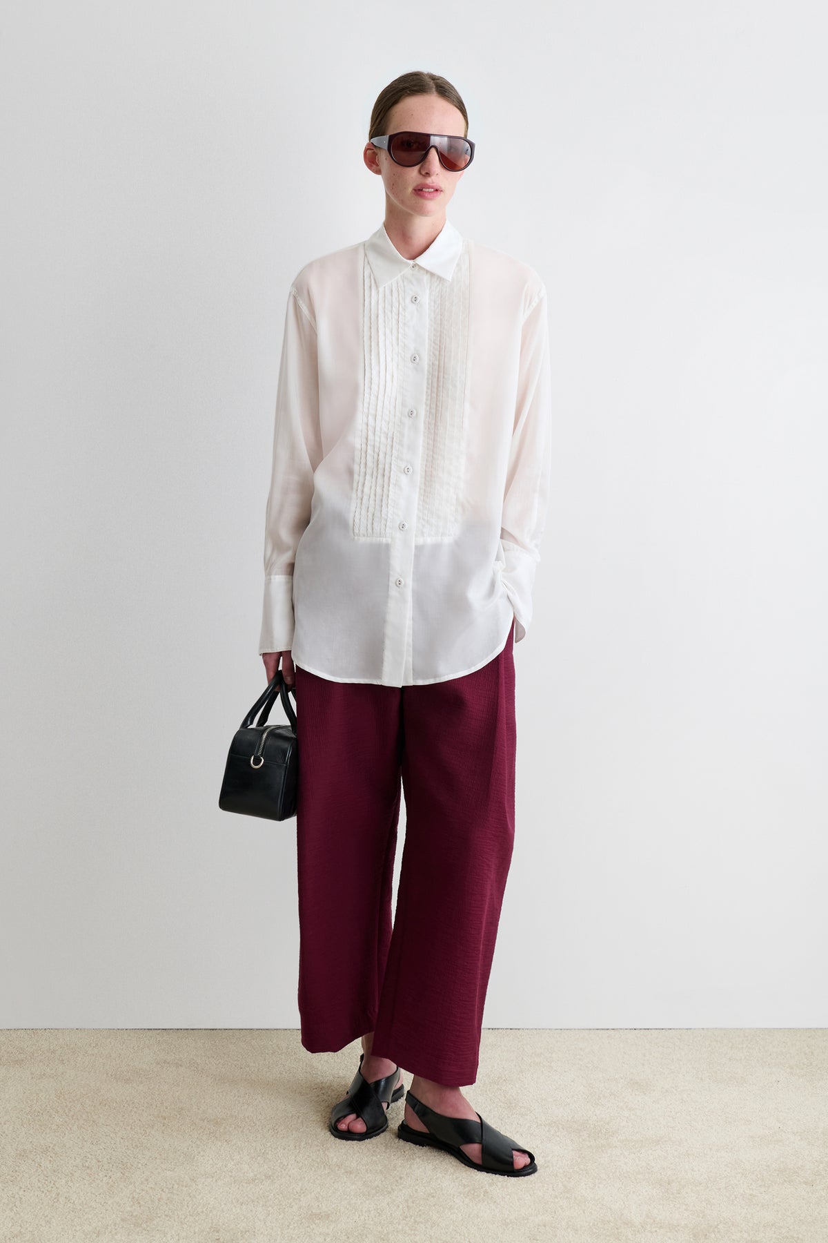 Scallop Tux Shirt-TOPS-Rachel Comey