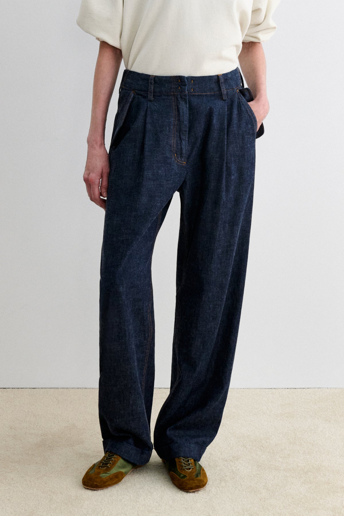Bending Pant-DENIM-Rachel Comey