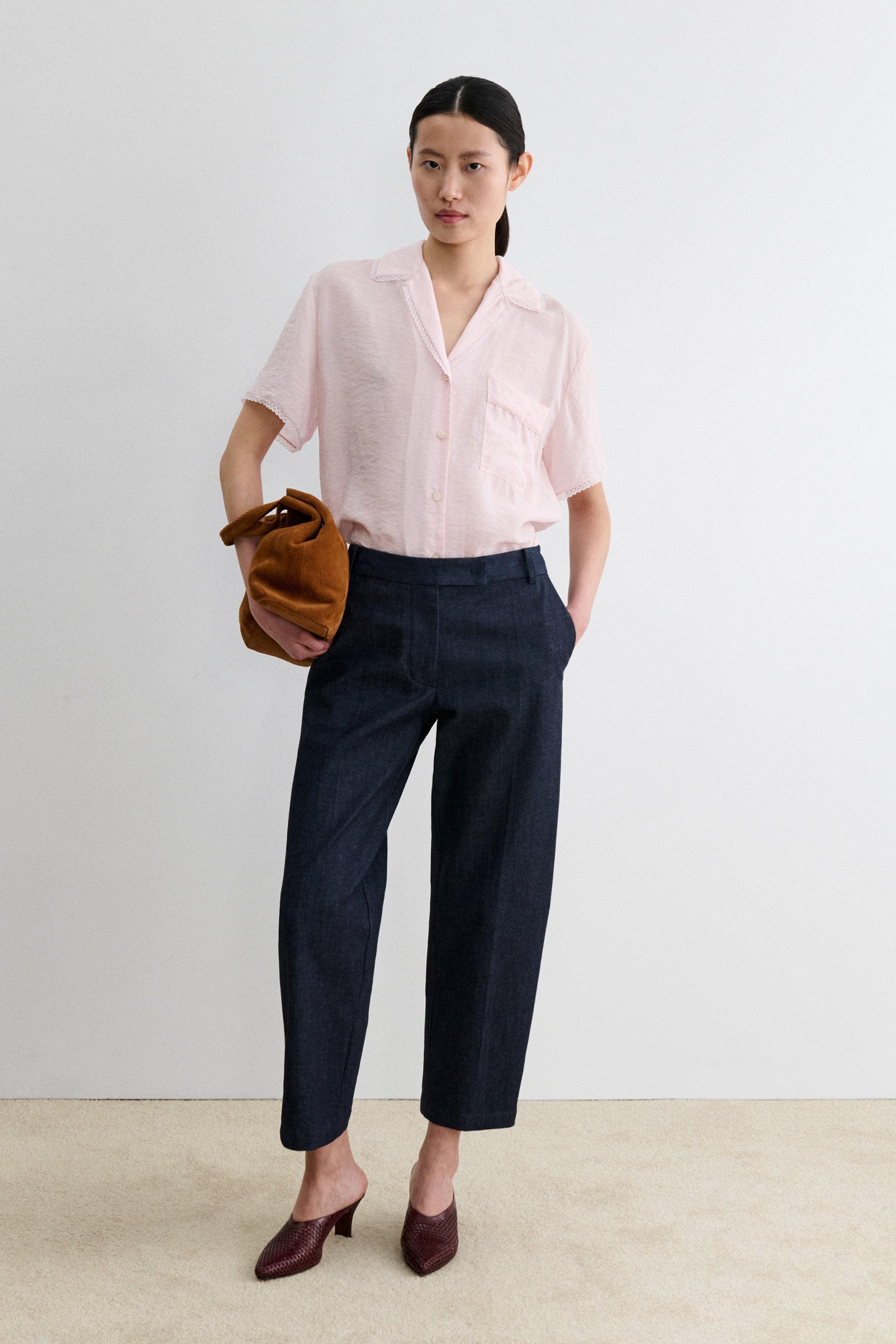 Cropped Snip Pant-DENIM-Rachel Comey