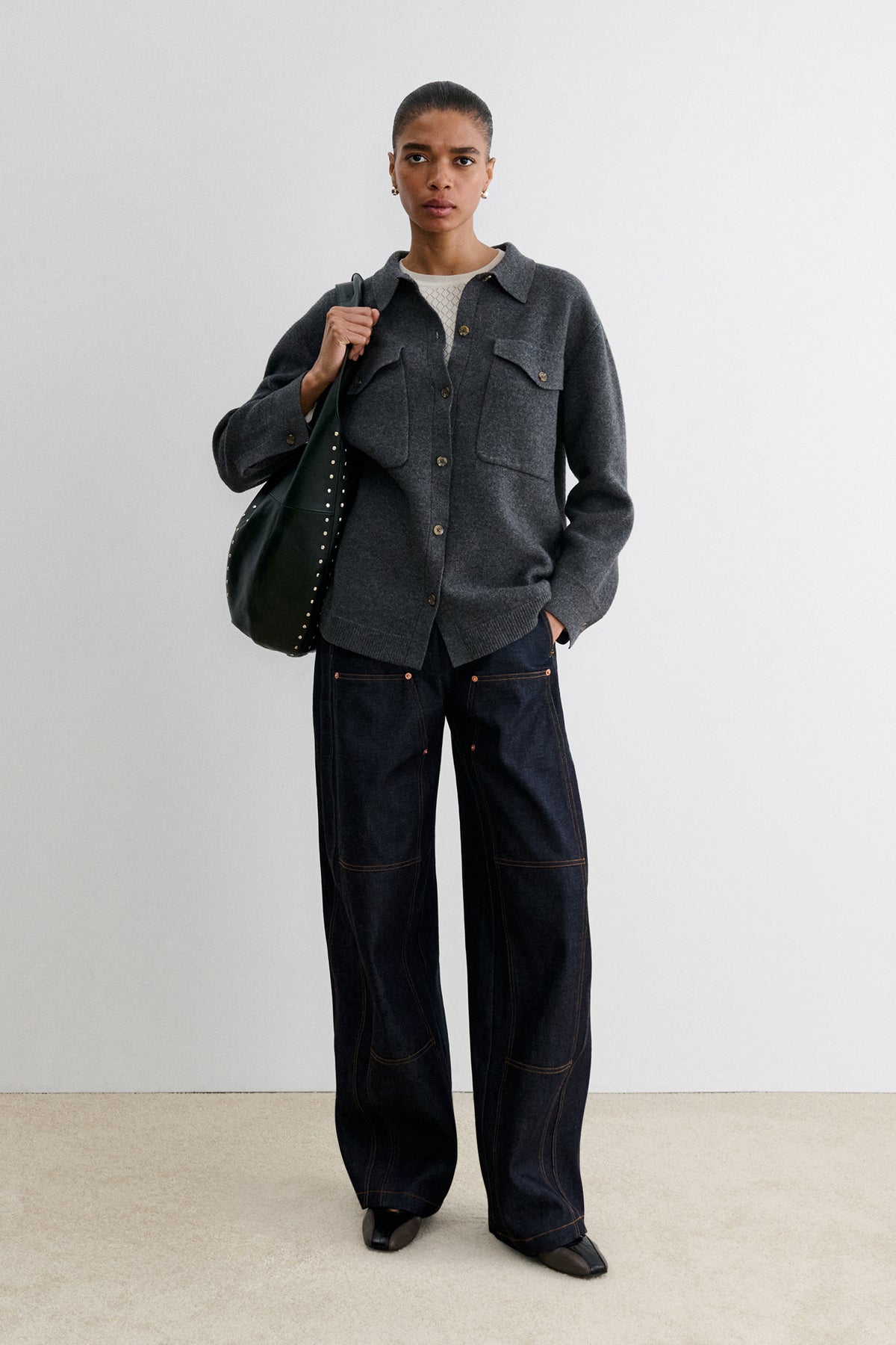 Studded Harley Shoulder Bag-BAGS-Rachel Comey