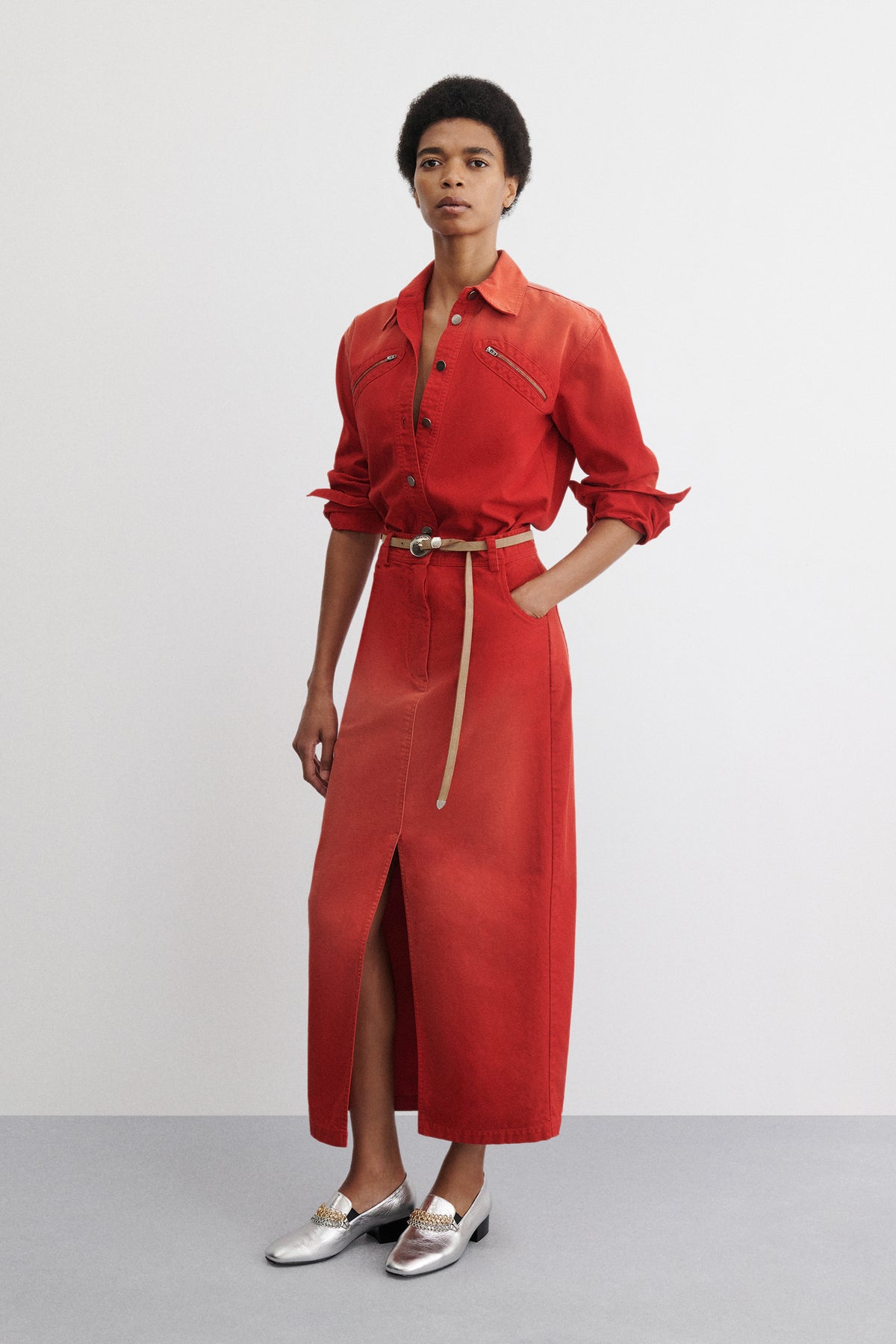 Lunga Skirt-DENIM-Rachel Comey