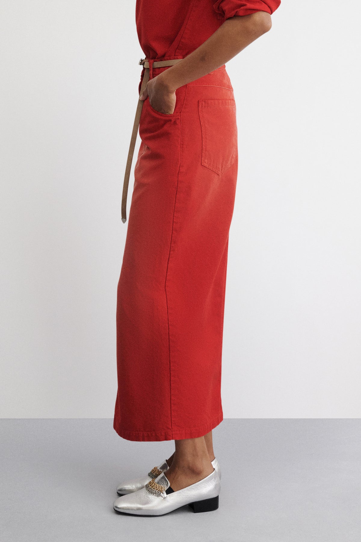 Lunga Skirt-DENIM-Rachel Comey