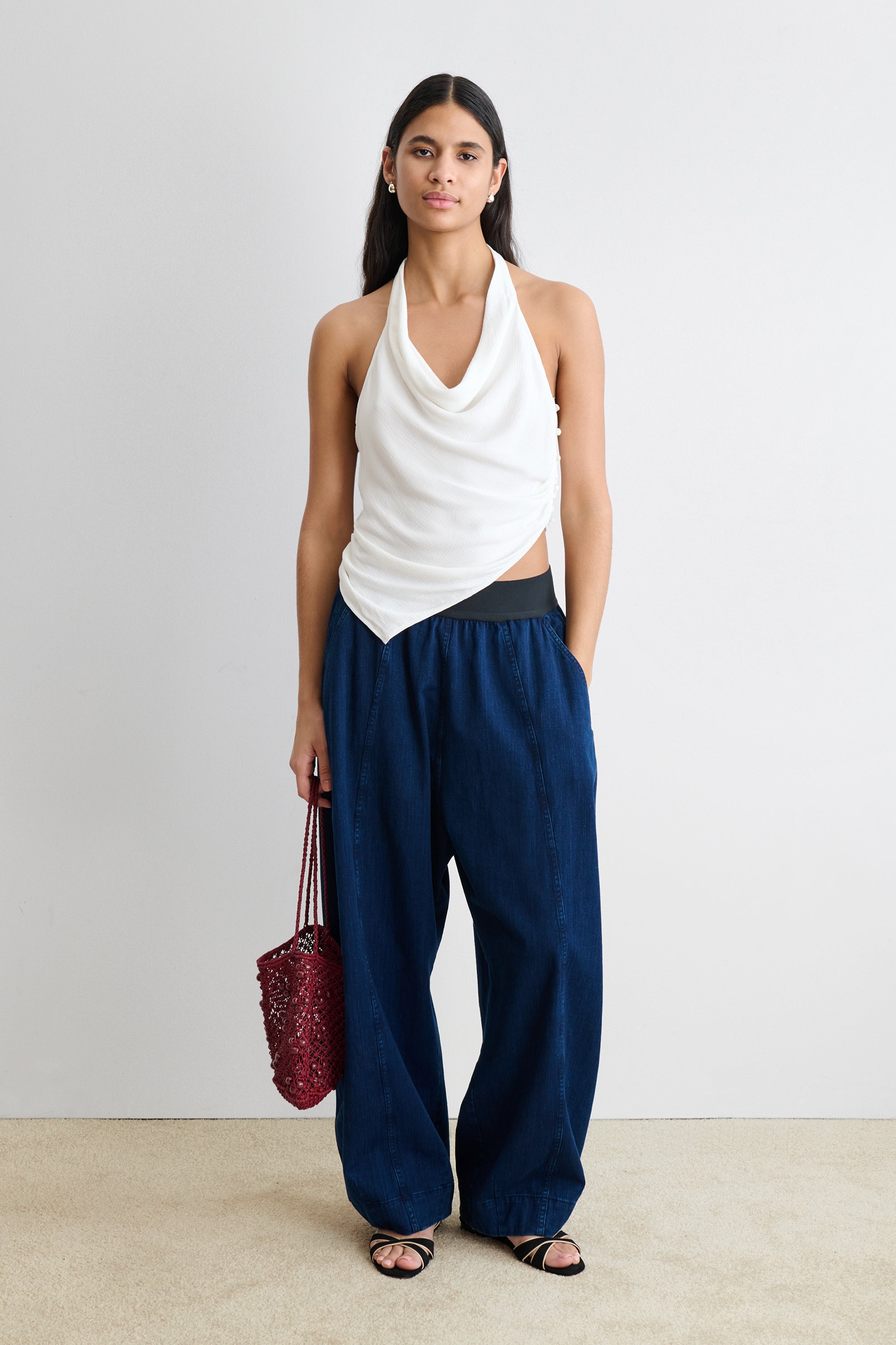 Beaulieu Halter Top-TOPS-Rachel Comey