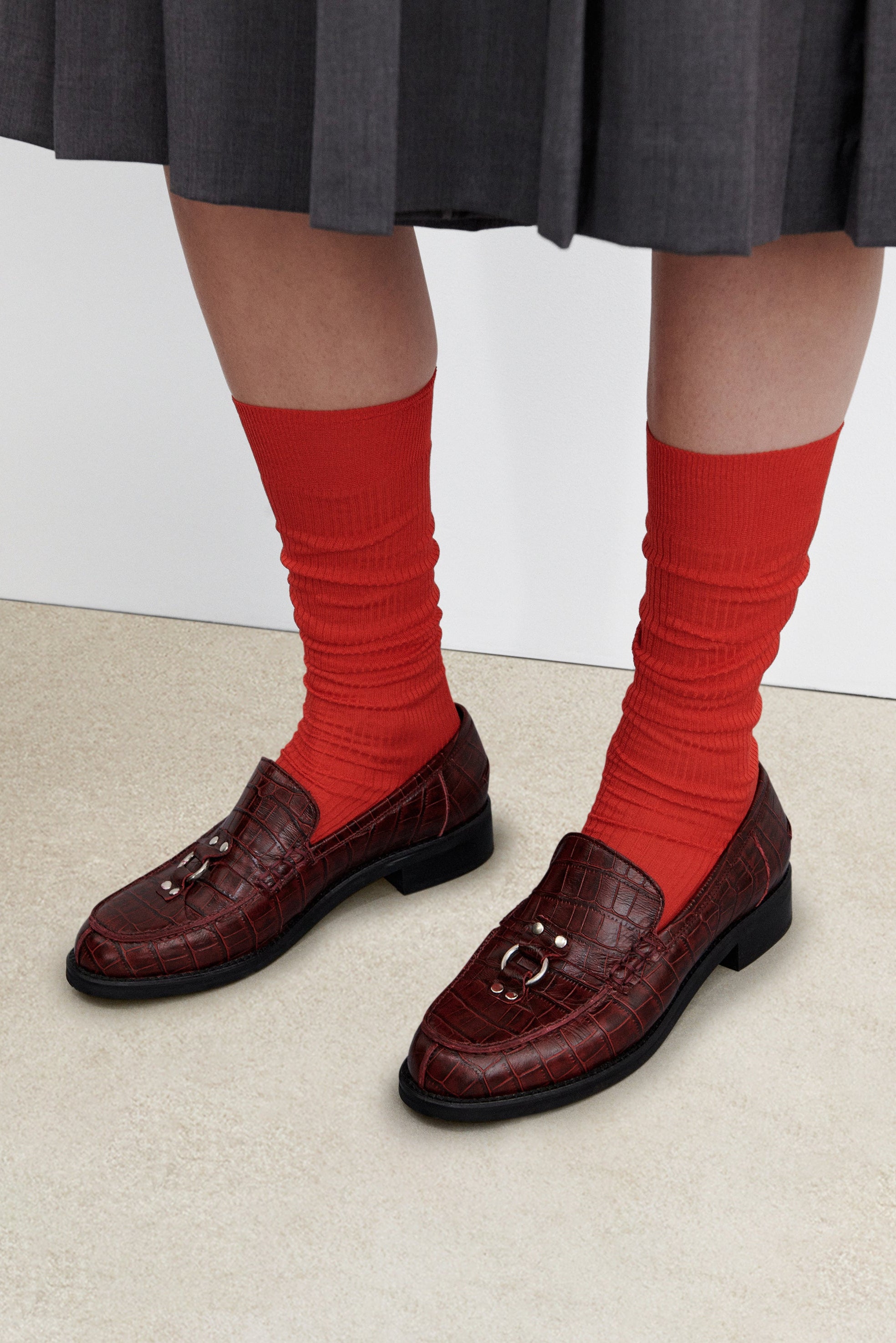 Maria La Rosa Ribbed Knee Socks-SOCKS-Rachel Comey